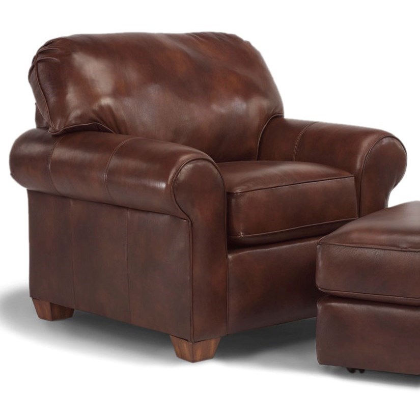 Flexsteel Thornton 5535 353510 46974 Upholstered Chair with Rolled